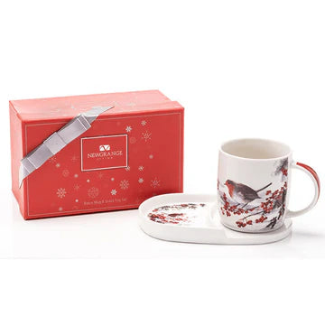 Newgrange Robin Mug & Snack Tray