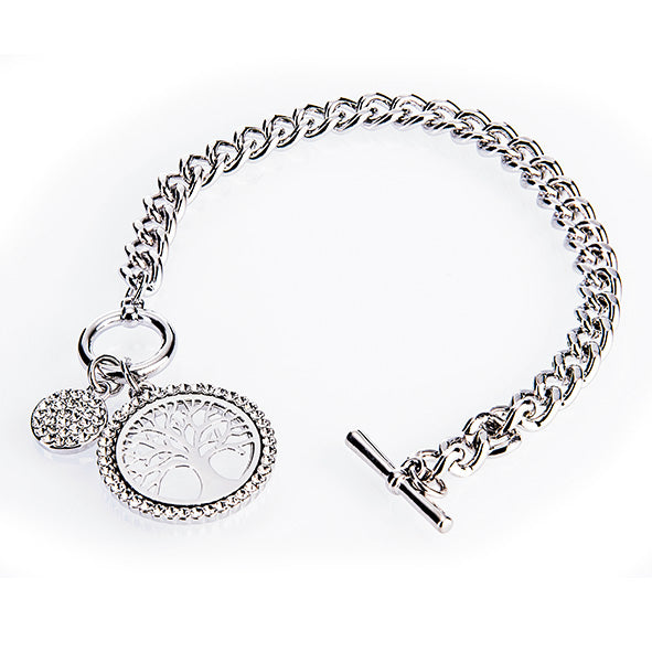 Newgrange Silver Tree Of Life Toggle Bracelet 600040