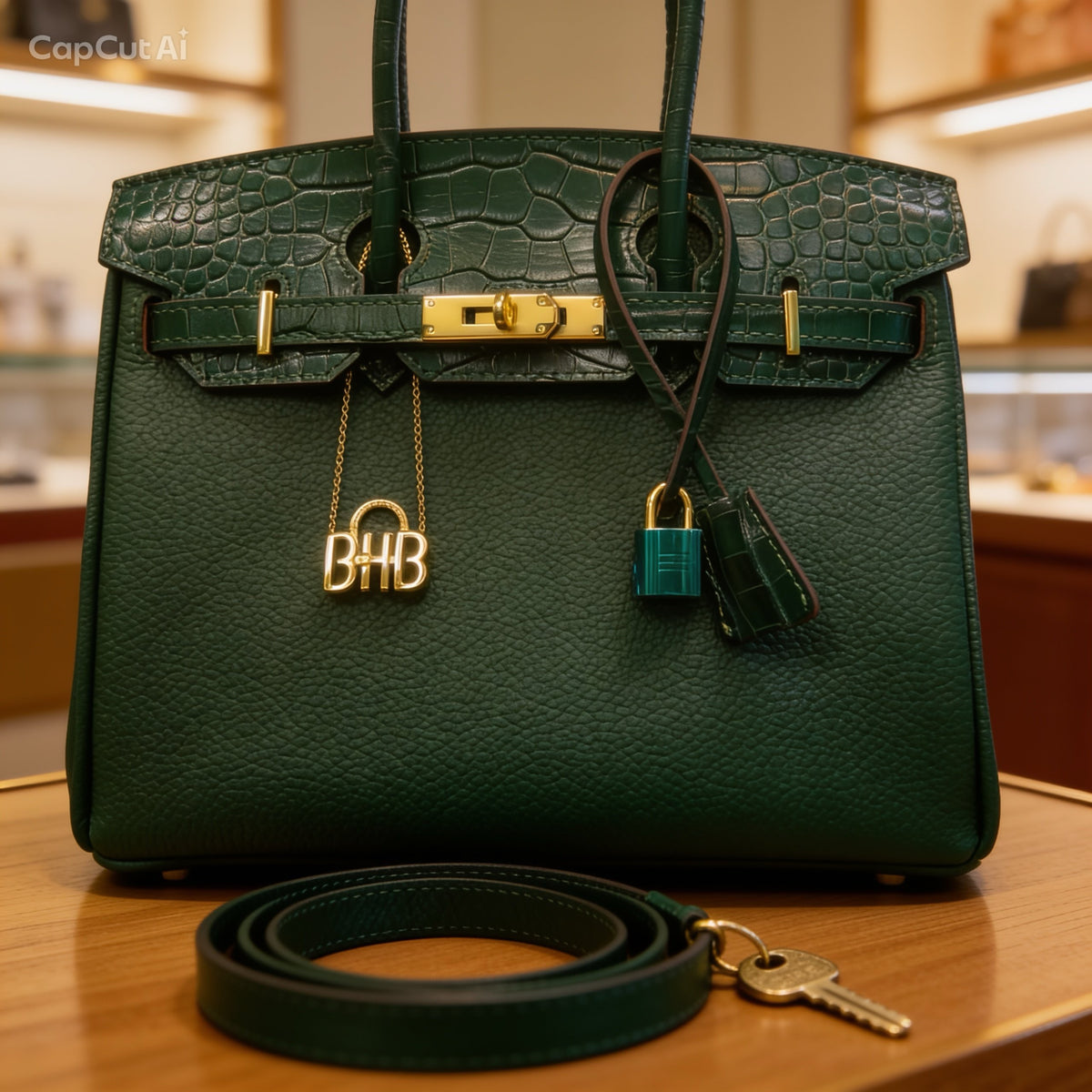 BHB Birkin 30 Handbag Large Touch - Dark Green