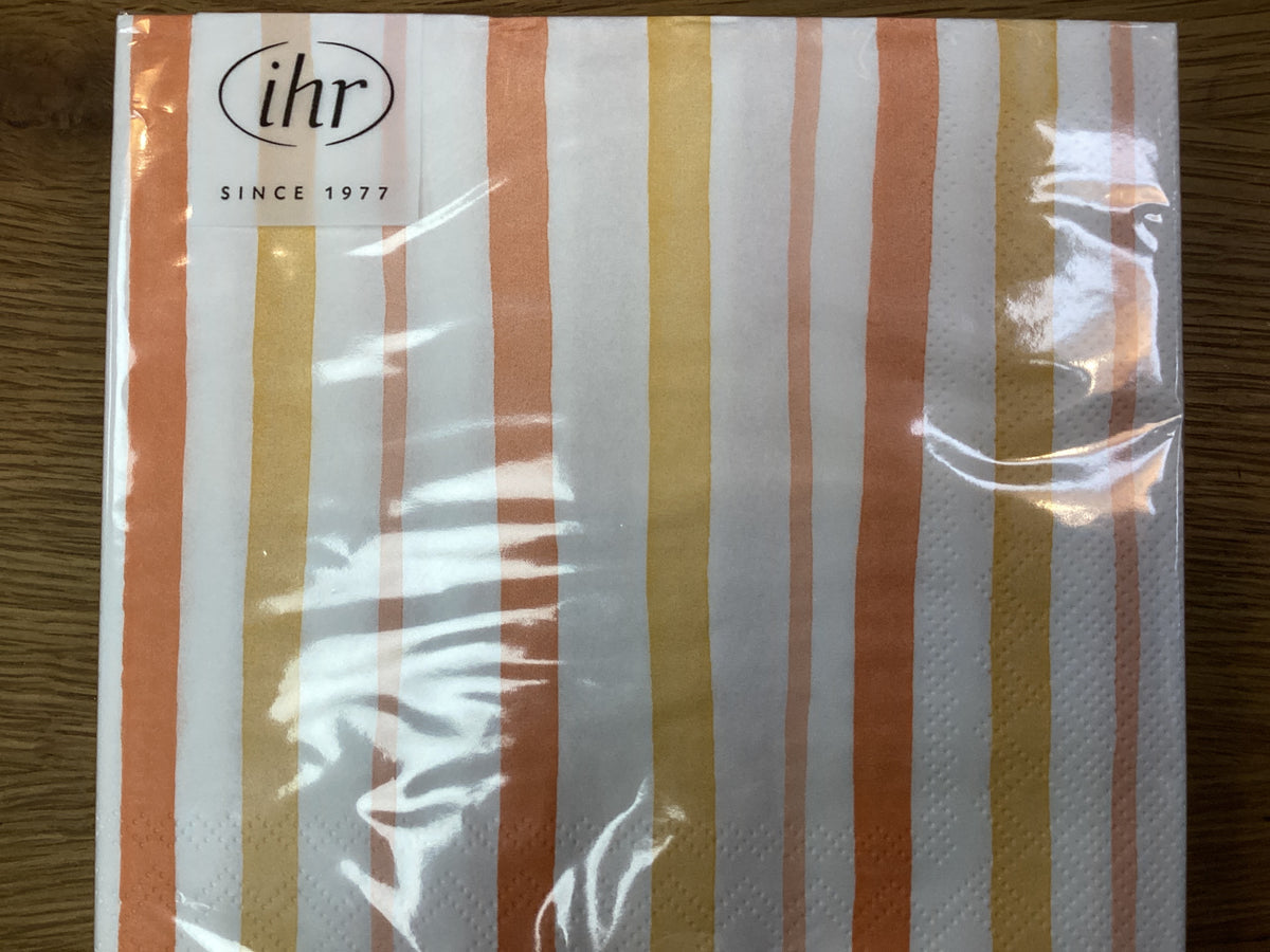 IHR napkins Happy Stripes orange