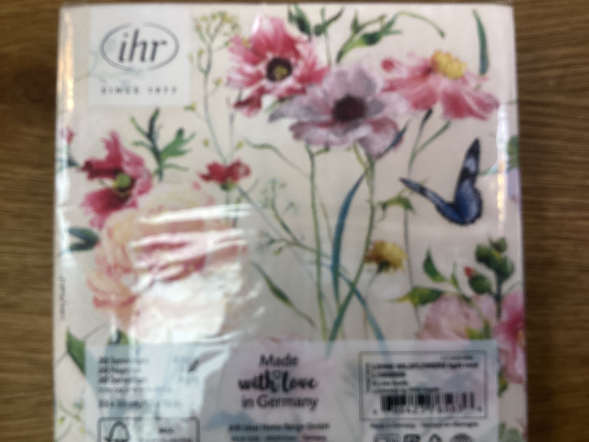 IHR napkins Living Wildflowers light rose