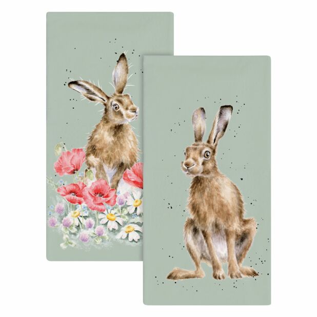 Wrendale Hare Pocket Tissue Golden Hour