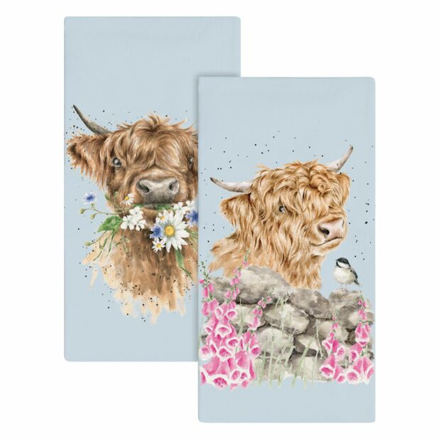 Highland cow pocket tissue Daisy Coo