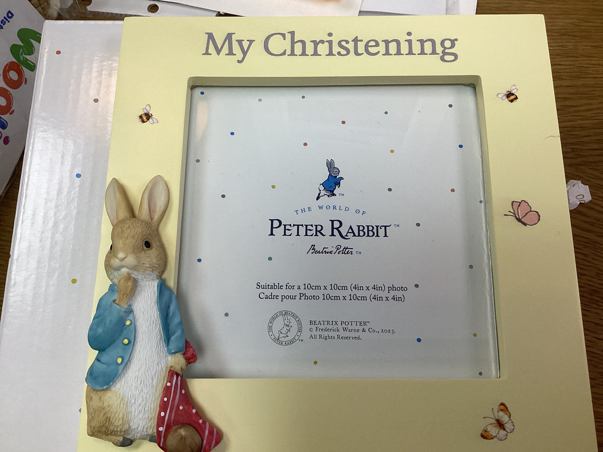 Peter Rabbit Christening Frame