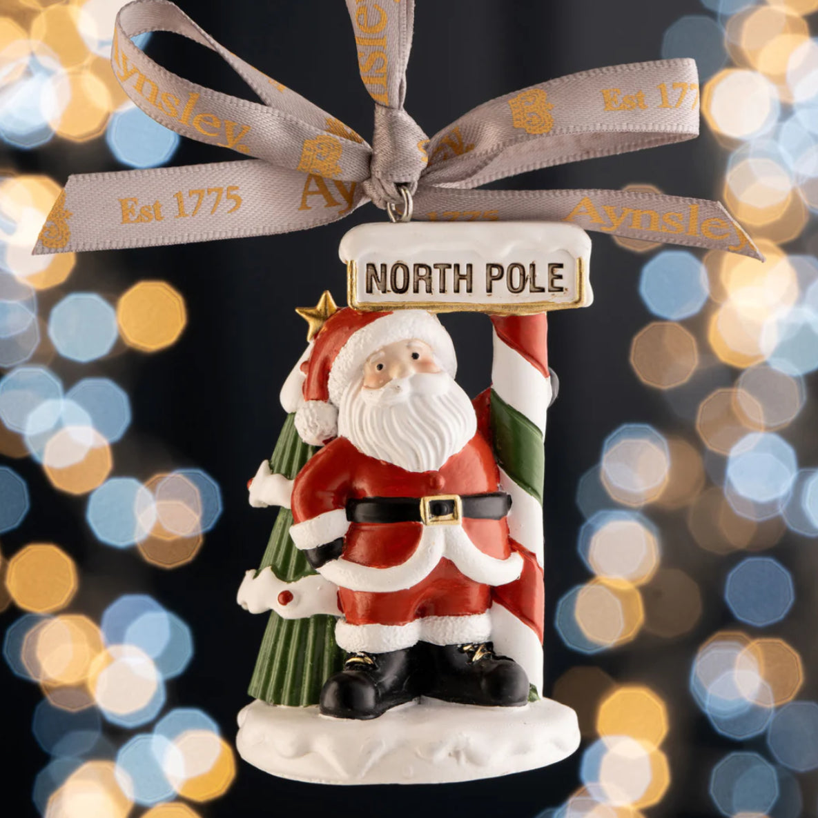 Aynsley Santa at the North Pole Hanging Ornament