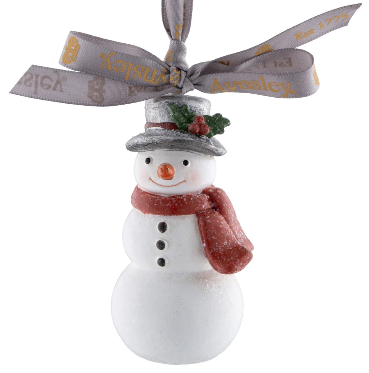 Aynsley Glitter Snowman Hanging Ornament