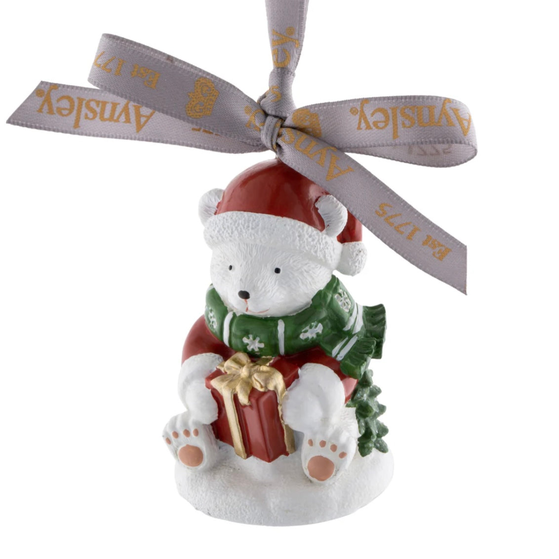 Aynsley Polar Bear & Gift Hanging Ornament