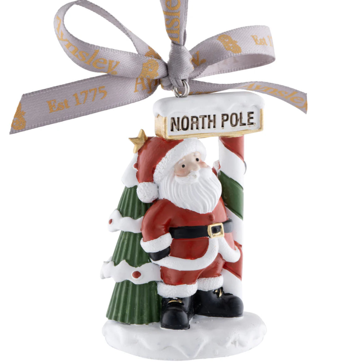 Aynsley Santa at the North Pole Hanging Ornament