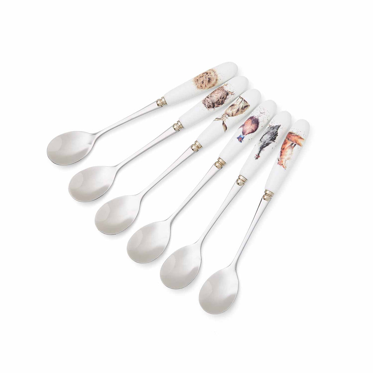 Wrendale ‘Country Animal Set’ Tea Spoons Set Of Six