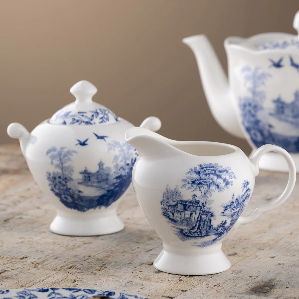 Aynsley Archive Blue Cream And Sugar