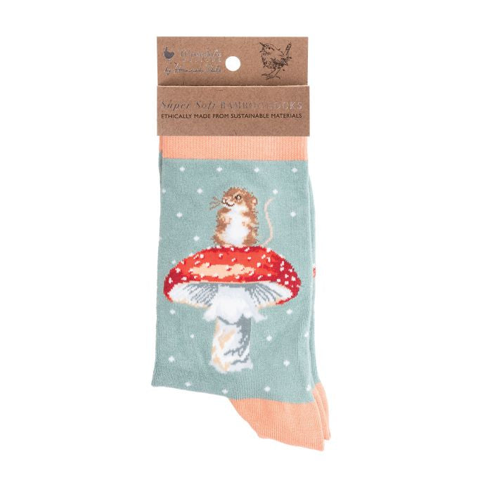 Wrendale Woman’s 'He’s A Fungi' Mouse Socks