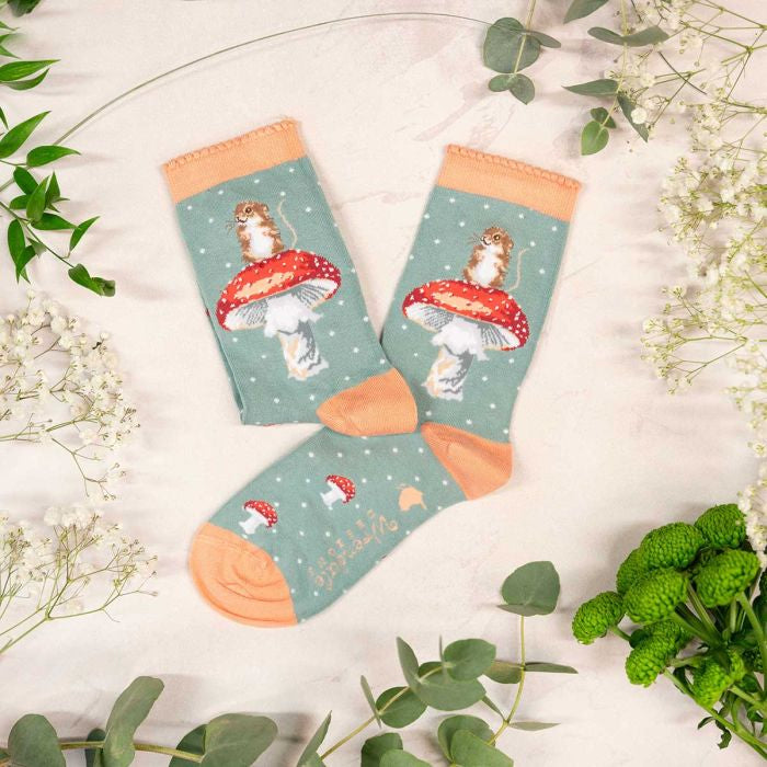 Wrendale Woman’s 'He’s A Fungi' Mouse Socks