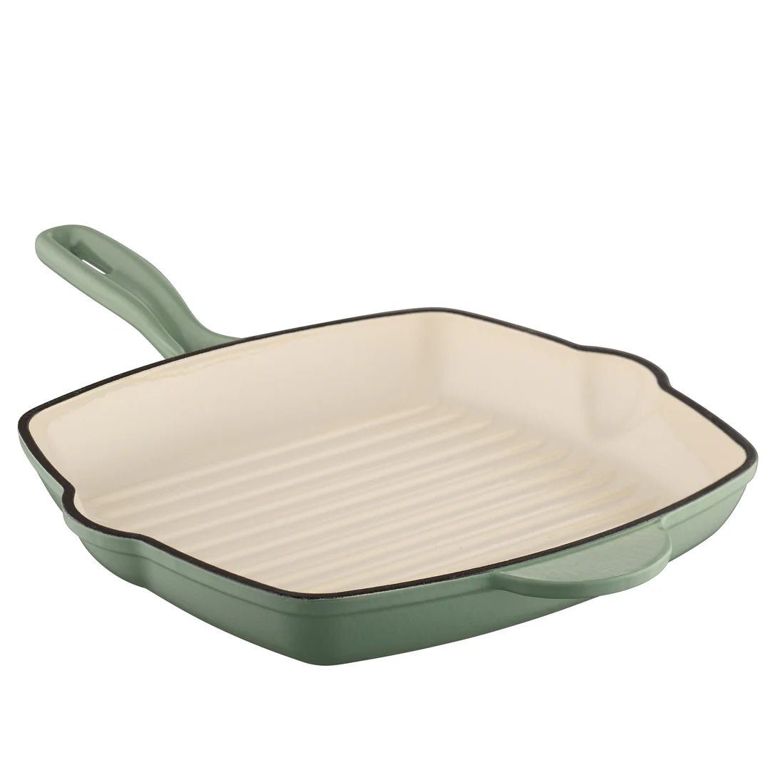 Belleek Living Cast Iron Enamel Grill Pan