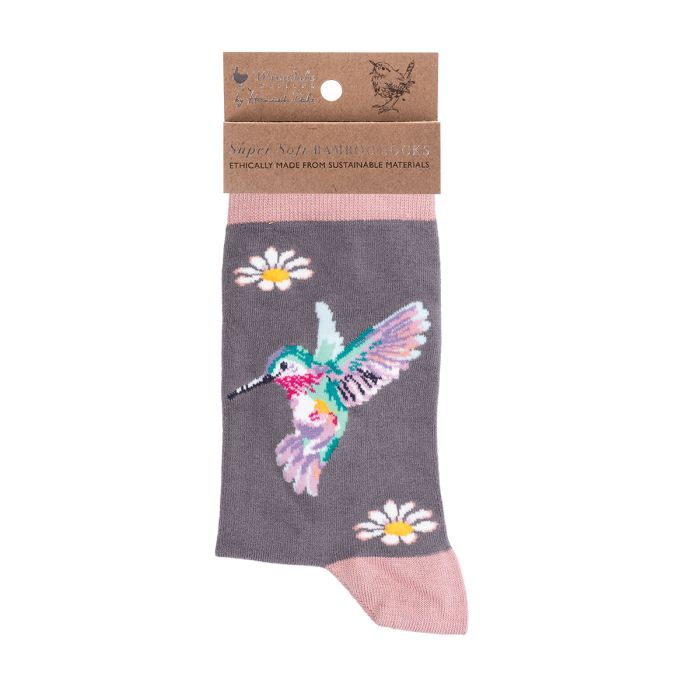 Wrendale Woman’s ‘Wisteria Wishes’ Hummingbird Socks
