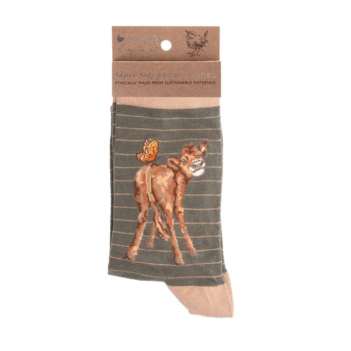 Wrendale Women’s ‘Fluttery Fabulous’ Cow Socks