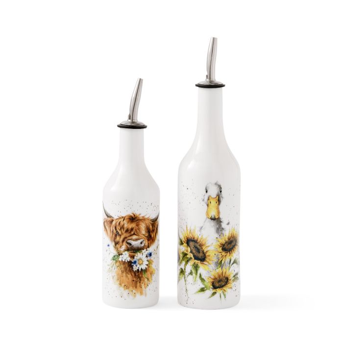 Wrendale ‘Cow and Duck’ Oil & Vinegar Set