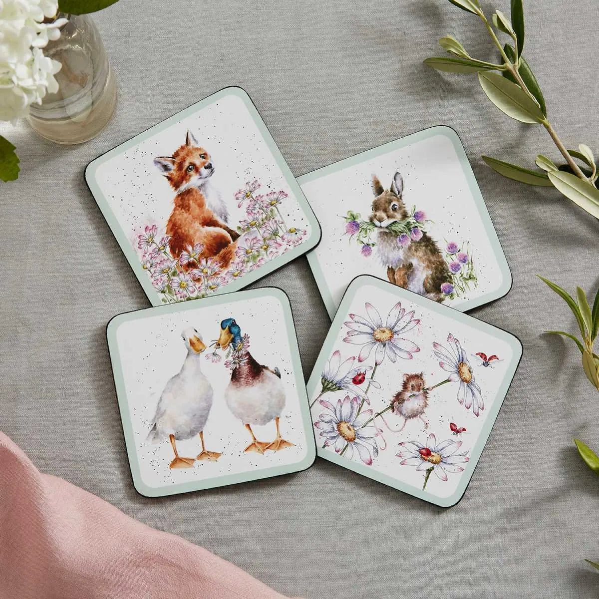 Wrendale Wild Flower Coaster Set
