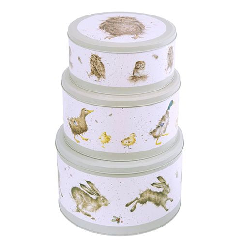 Wrendale ‘Hare,Duck, Owl’ Cake Tin Nest