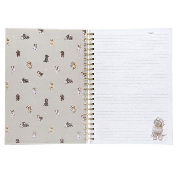 Wrendale ‘Movie Night’ Dog Spiral Notebook