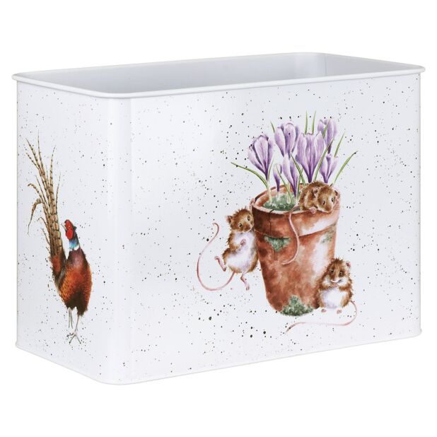 Wrendale ‘Rabbit’ Bread Bin Teal Lid