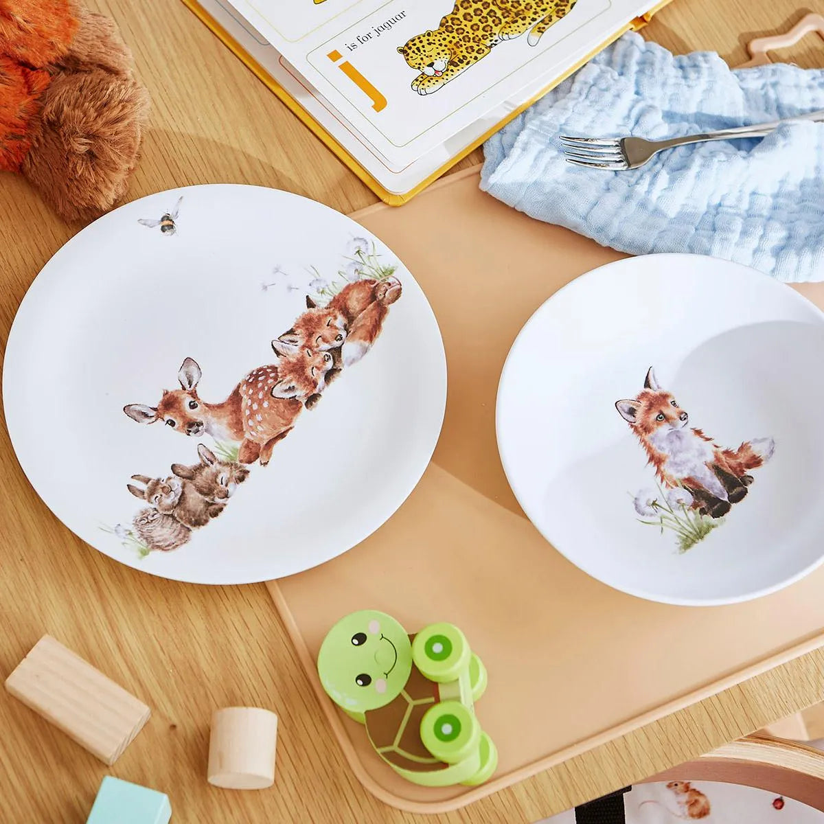 Wrendale ‘Little Wren’ 2 Piece Set Plate & Bowl