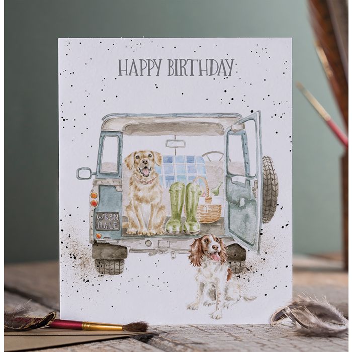 Wrendale ‘Barking Birthday’ Happy Birthday Card