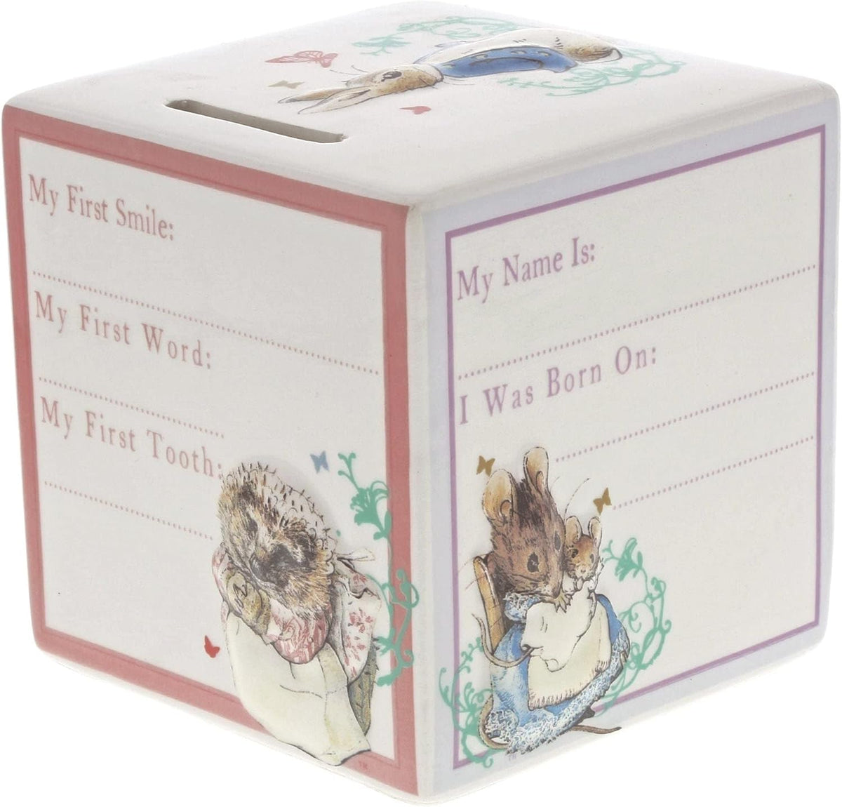 Beatrix Potter Peter Rabbit New Baby Money Bank