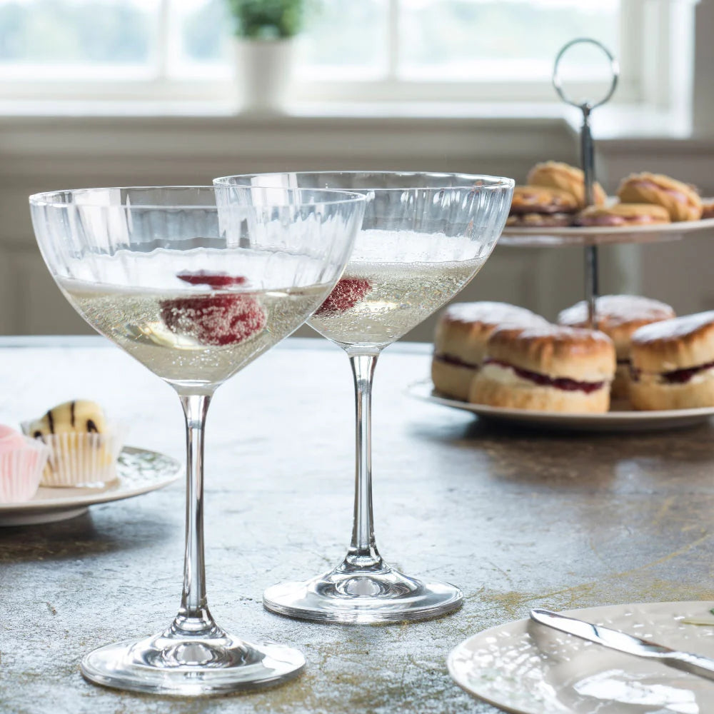 Galway Erne Saucer/Champagne Set Of 4