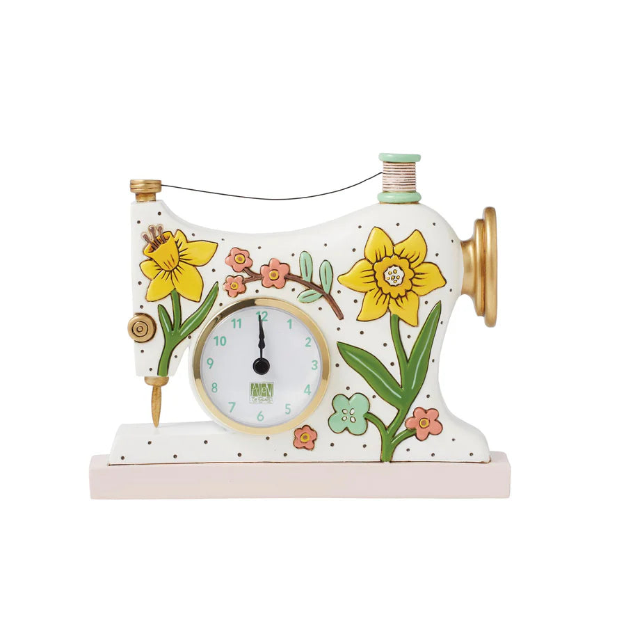 Allen Designs Sew Happy Desk Clock