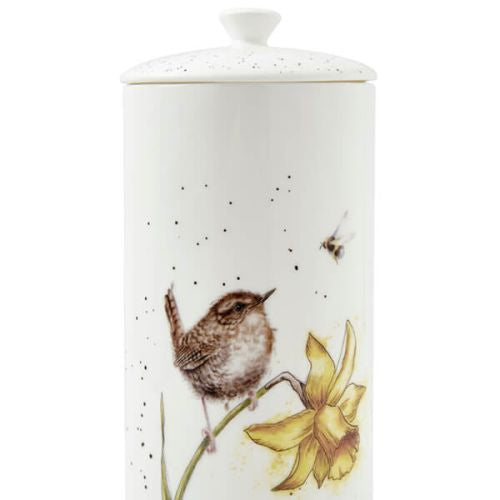 Wrendale 'The Birds And The Bees' Wren Tall Lidded Storage Jar