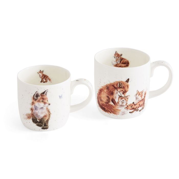 Wrendale ‘The Foxes' Fox Parent And Child Mug Gift Set