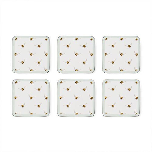 Wrendale ‘Flight Of The Bumble Bee’ Coaster Set Of 6