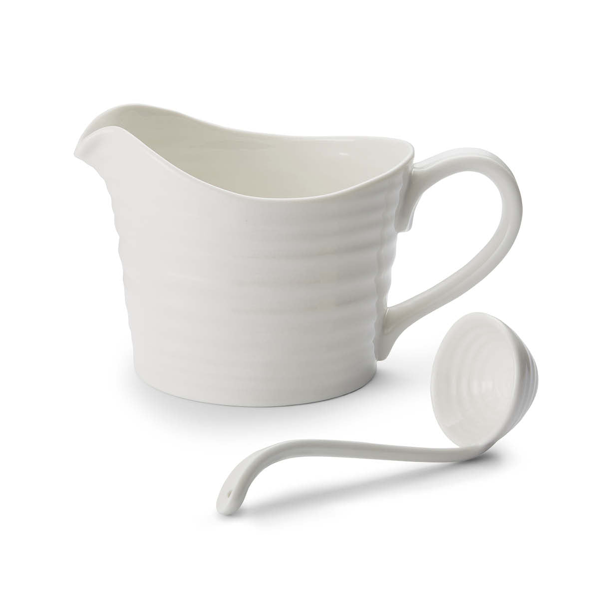 Portmeirion Sophie Conran Sauce Jug & Mini Ladle