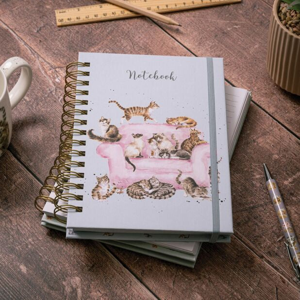 Wrendale ‘Cattitude’ Cat Spiral Bound A5 Notebook