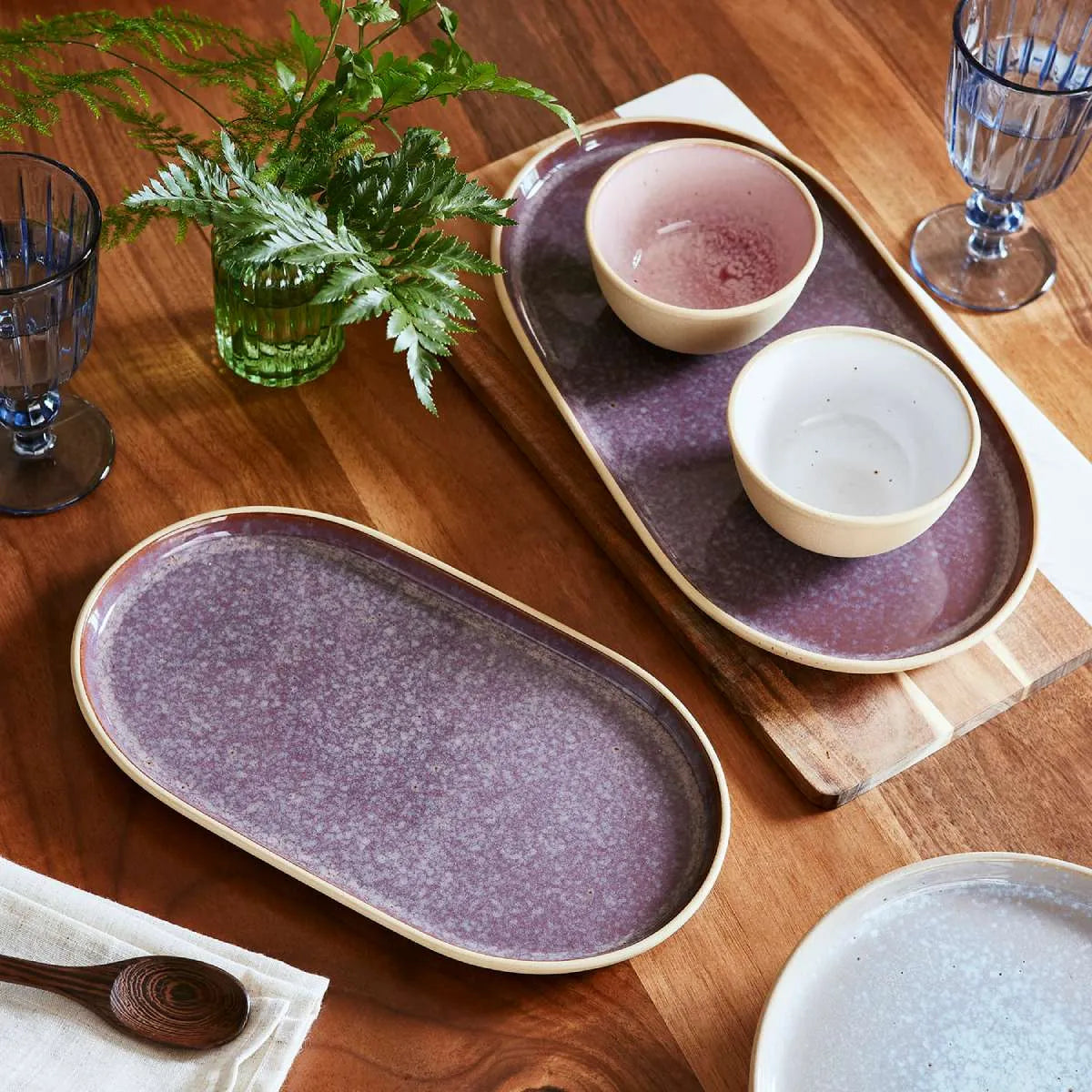 Portmeirion Minerals Amethyst Medium Oval Platter