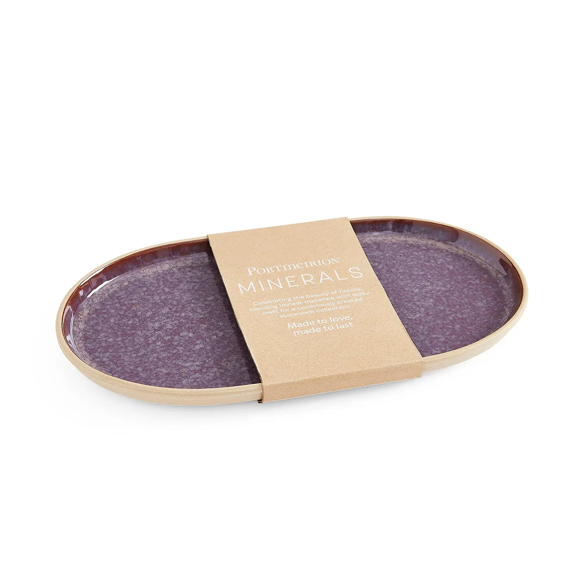 Portmeirion Minerals Amethyst Medium Oval Platter