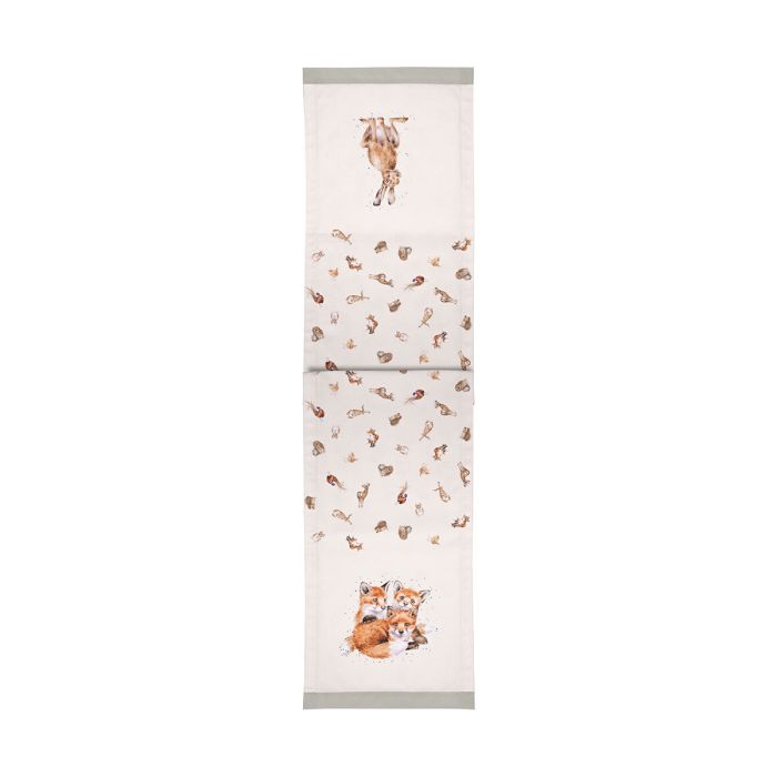 “Woodlanders” Woodland Animal Table Runnerg