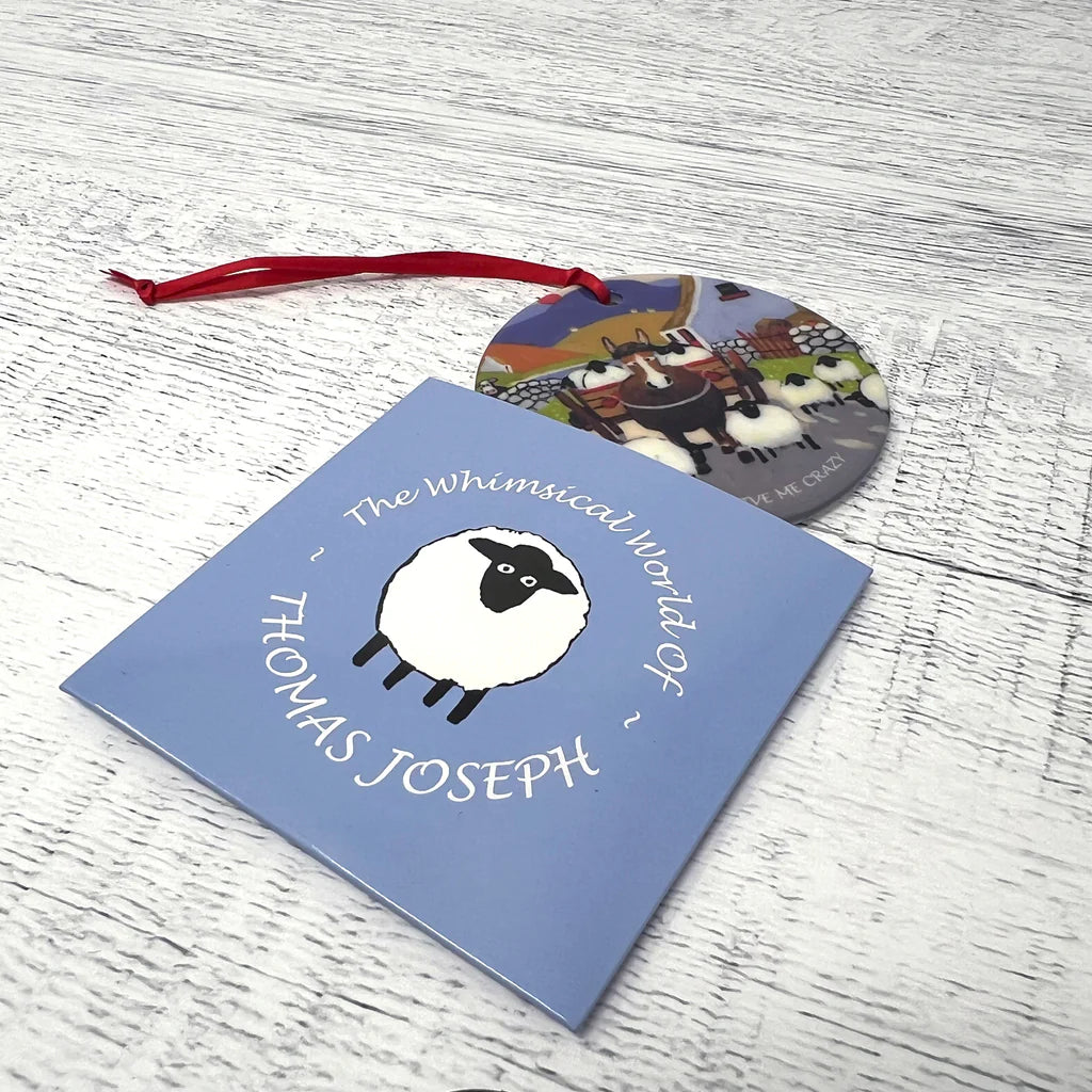 Thomas Joseph Ewe Drive Me Crazy Decorative Hanging Disk