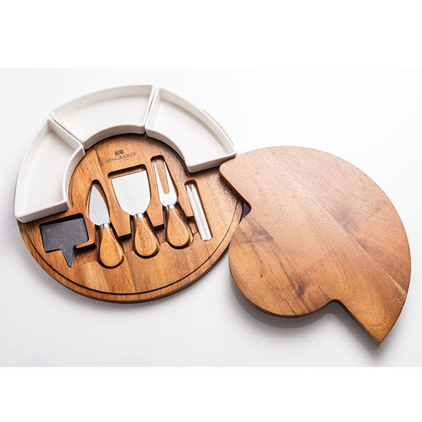 Newgrange Cheese Board Set With Ceramic Dishes