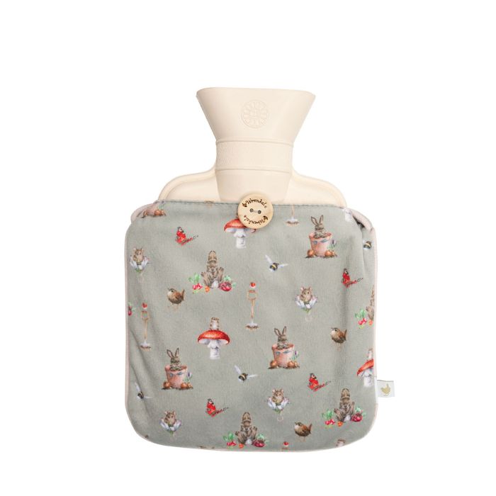 Wrendale Hot Water Bottle ‘Garden Friends’