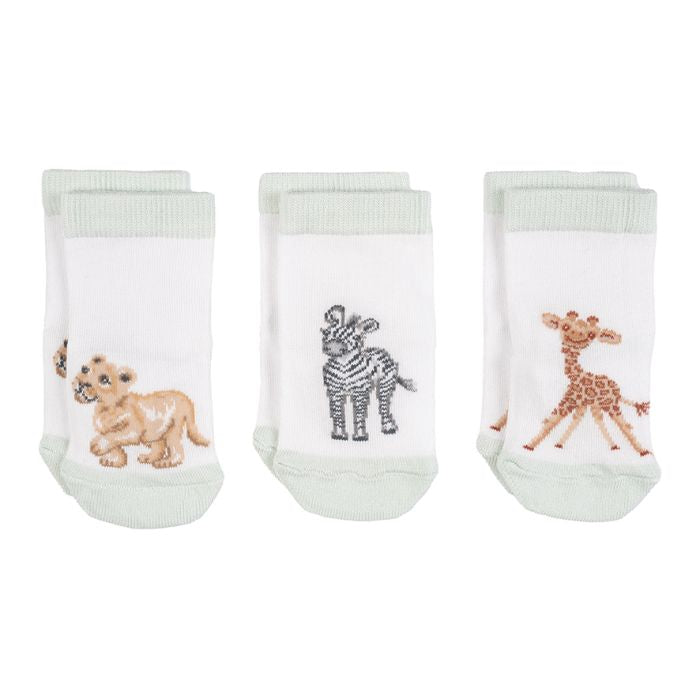 Wrendale Little Wren Savannah African Animal Baby Socks