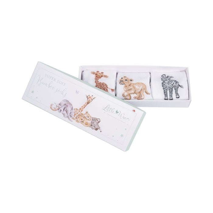 Wrendale Little Wren Savannah African Animal Baby Socks