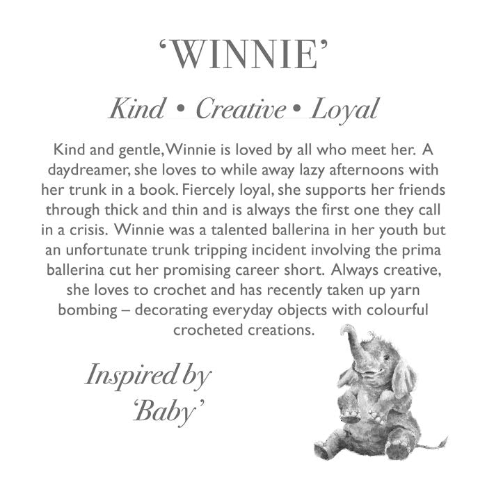 Wrendale ‘Winnie’ Elephant Large Plush Soft Toy
