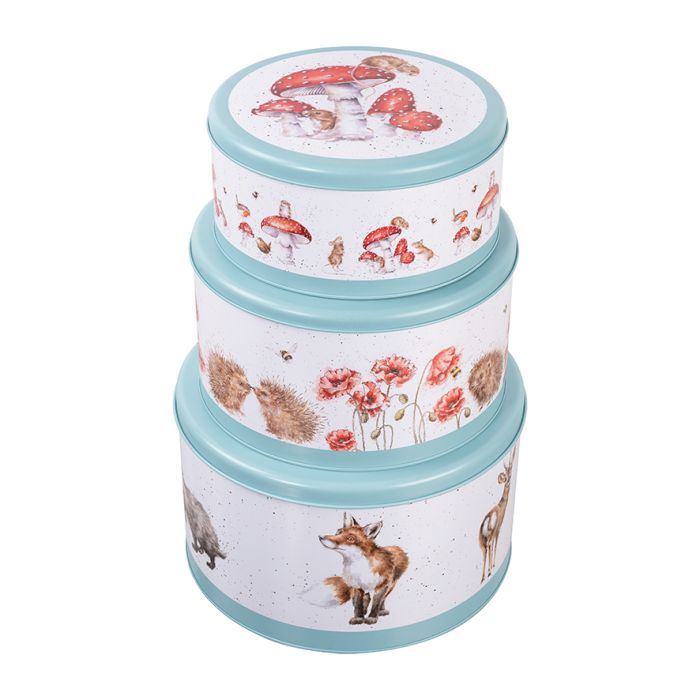 Wrendale ‘The Country Set’ Country Animal Cake Tin Set