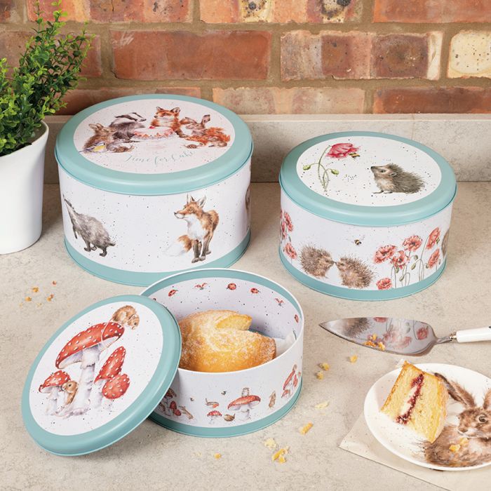 Wrendale ‘The Country Set’ Country Animal Cake Tin Set