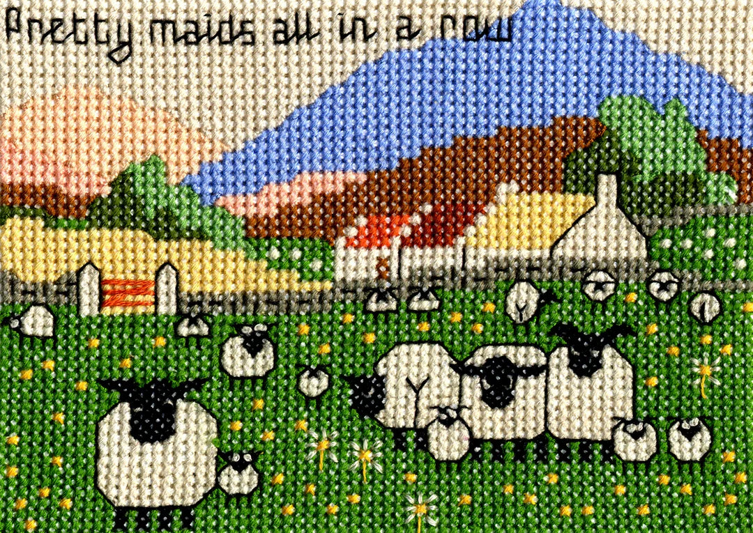 Thomas Joseph Small Cross-Stitch Kit ‘Pretty Maids All In A Row’