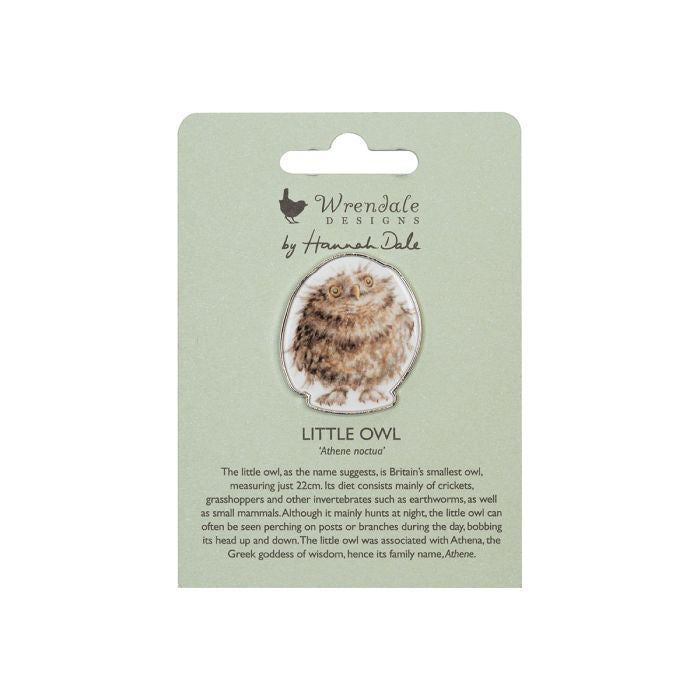 Wrendale “Round Owl’ Owl Pin Badge