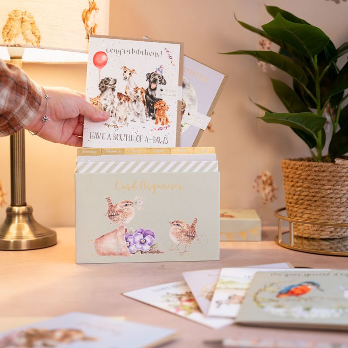 Wrendale Card Organiser Box