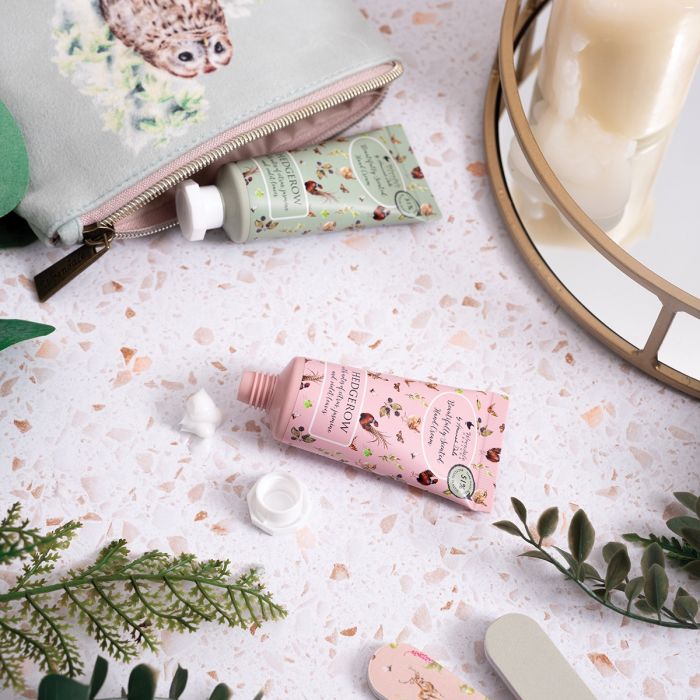 Wrendale 'Woodlanders' Owl and Hedgehog Mini Hand Cream Gift Pouch