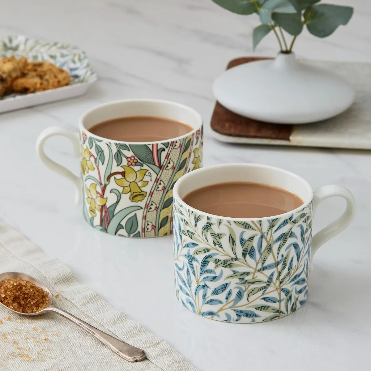 Morris & Co. Daffodil & Willow Bough Set of 2 Mugs